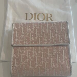 Dior Pink and White Women's Wallet